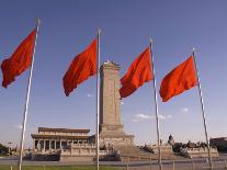 Mao Tse-Tung Memorial and Monument to the People's Heroes, Tiananmen Square, Beijing, China-Adam Tall-Photographic Print