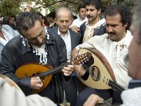 Musicians Attending a Village Wedding, Anogia, Crete, Greek Islands, Greece-Adam Tall-Photographic Print