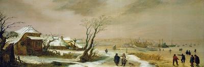 Winter Landscape, 17th century-Adam Van Breen-Laminated Giclee Print