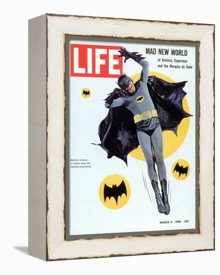 Adam West as Superhero Batman, March 11, 1966-Yale Joel-Framed Premier Image Canvas