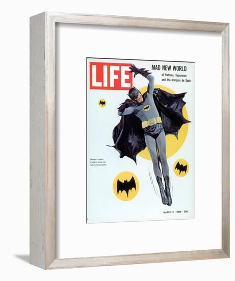 Adam West as Superhero Batman, March 11, 1966-Yale Joel-Framed Photographic Print