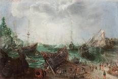 Naval battle near Gibraltar on 25th April 1607, 1639-Adam Willaerts-Framed Giclee Print