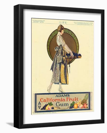 Adams California Fruit Gum, Chewing Gum Sweets Coles Phillips, USA, 1920-null-Framed Giclee Print