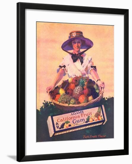 Adams California Fruit Gum, Chewing Gum Sweets Fruit Harvest, USA, 1910-null-Framed Giclee Print