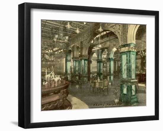 Adams Marble Bar, Sydney, New South Wales, Australia in 1908-null-Framed Photographic Print