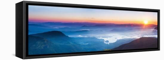 Adams Peak (Sri Pada) View at Sunrise-Matthew Williams-Ellis-Framed Premier Image Canvas