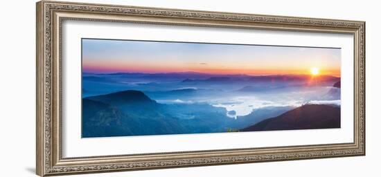 Adams Peak (Sri Pada) View at Sunrise-Matthew Williams-Ellis-Framed Photographic Print