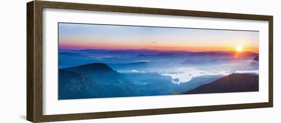 Adams Peak (Sri Pada) View at Sunrise-Matthew Williams-Ellis-Framed Photographic Print