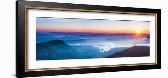 Adams Peak (Sri Pada) View at Sunrise-Matthew Williams-Ellis-Framed Photographic Print