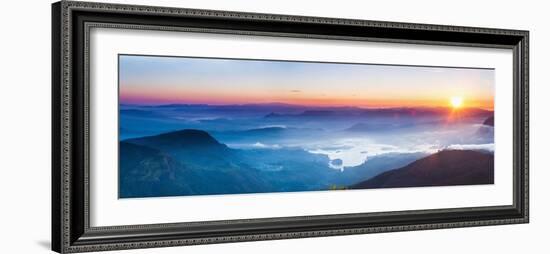 Adams Peak (Sri Pada) View at Sunrise-Matthew Williams-Ellis-Framed Photographic Print