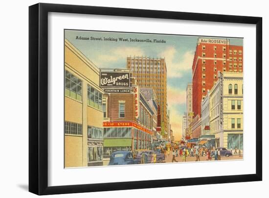 Adams Street, Jacksonville, Florida-null-Framed Art Print