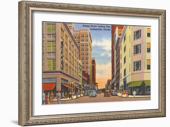 Adams Street, Jacksonville, Florida-null-Framed Art Print