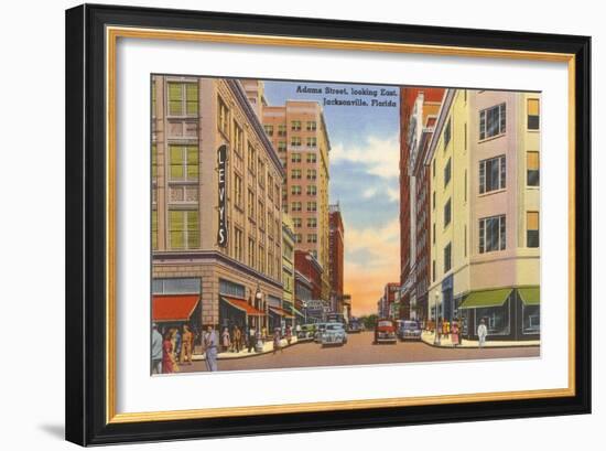 Adams Street, Jacksonville, Florida-null-Framed Art Print