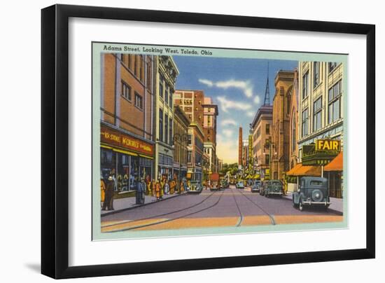 Adams Street, Toledo-null-Framed Art Print