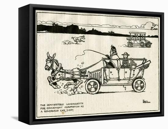 Adapted Motor Car Using a Donkey-William Heath Robinson-Framed Stretched Canvas