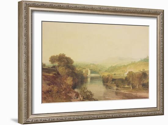 Addingham Mill on the Wharfe, West Yorkshire, C.1808-J. M. W. Turner-Framed Giclee Print