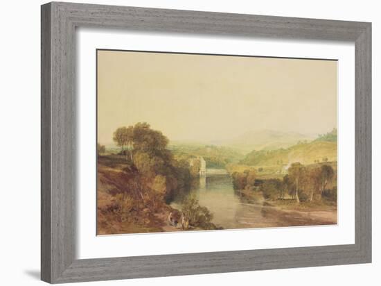 Addingham Mill on the Wharfe, West Yorkshire, C.1808-J. M. W. Turner-Framed Giclee Print