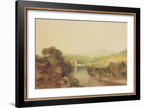 Addingham Mill on the Wharfe, West Yorkshire, C.1808-J. M. W. Turner-Framed Giclee Print