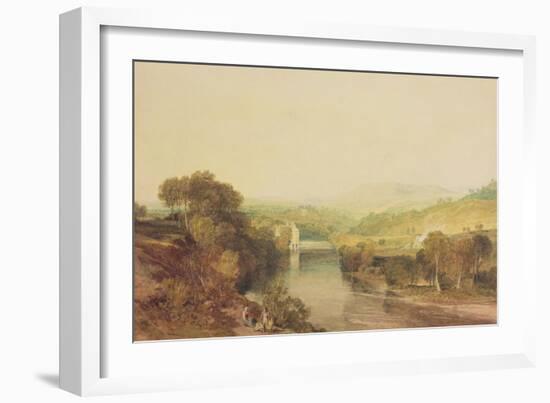 Addingham Mill on the Wharfe, West Yorkshire, C.1808-J. M. W. Turner-Framed Giclee Print