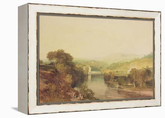 Addingham Mill on the Wharfe, West Yorkshire, C.1808-J. M. W. Turner-Framed Premier Image Canvas
