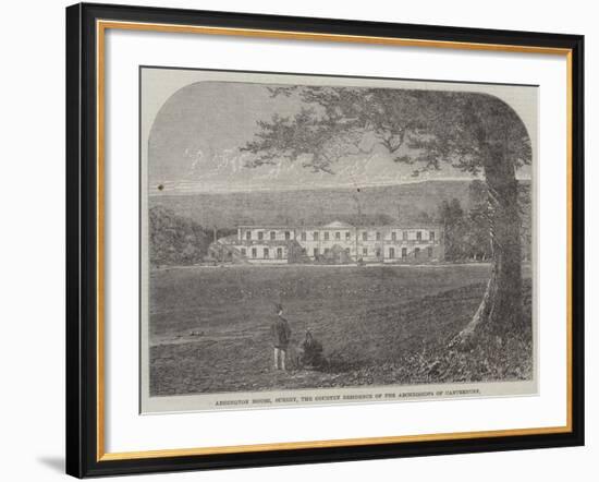 Addington House, Surrey, the Country Residence of the Archbishops of Canterbury-null-Framed Giclee Print