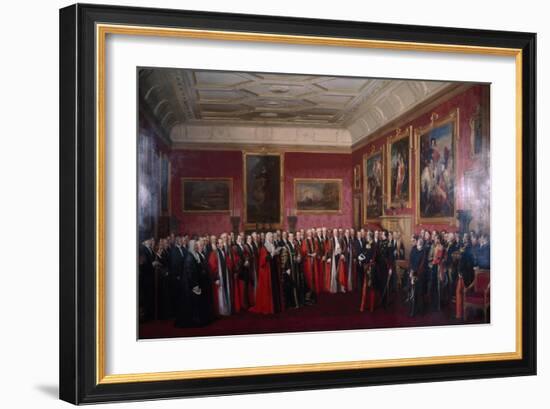 Address of Congratulations to Louis-Philippe, 1844-Jean Alaux-Framed Giclee Print