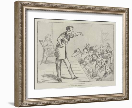 Addressing His Constituents-Randolph Caldecott-Framed Giclee Print