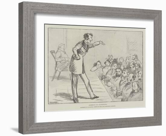 Addressing His Constituents-Randolph Caldecott-Framed Giclee Print