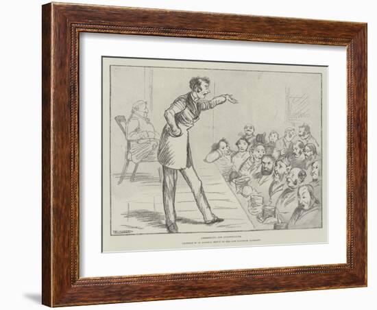 Addressing His Constituents-Randolph Caldecott-Framed Giclee Print