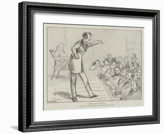 Addressing His Constituents-Randolph Caldecott-Framed Giclee Print