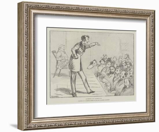 Addressing His Constituents-Randolph Caldecott-Framed Giclee Print