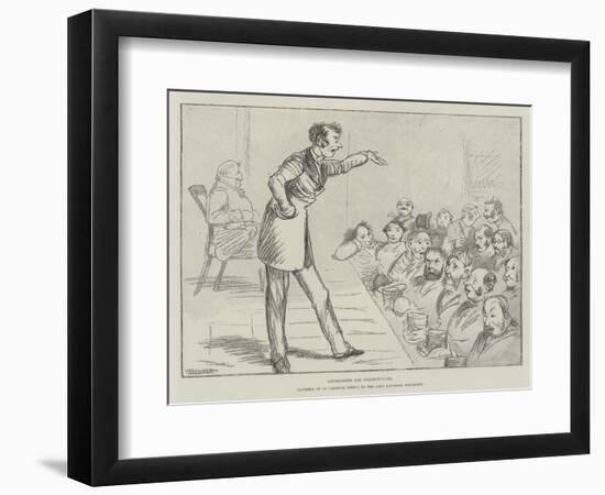 Addressing His Constituents-Randolph Caldecott-Framed Giclee Print