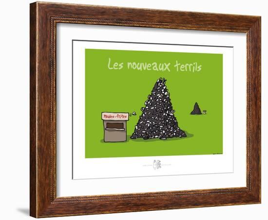 Adé l'chicon - Nouveaux terrils-Sylvain Bichicchi-Framed Art Print