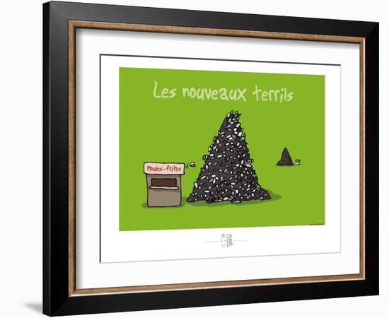 Adé l'chicon - Nouveaux terrils-Sylvain Bichicchi-Framed Art Print