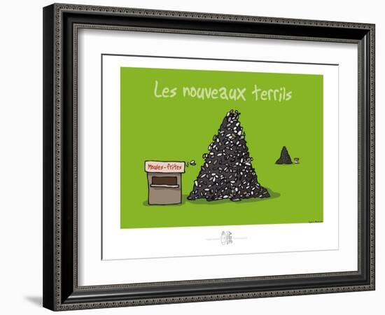 Adé l'chicon - Nouveaux terrils-Sylvain Bichicchi-Framed Art Print