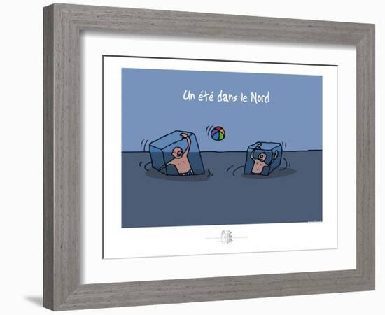 Adé l'chicon - Un été dans le Nord-Sylvain Bichicchi-Framed Art Print