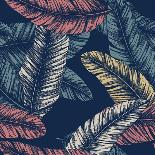 Tropical Palm Leaves. Seamless Pattern. Vector Illustration-adehoidar-Art Print