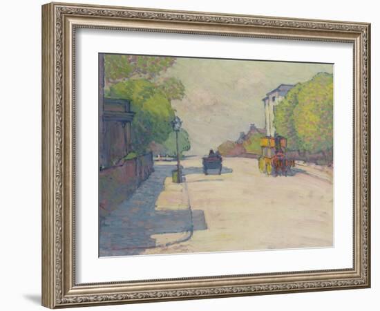 Adelaide Road in Sunlight, 1910-Robert Polhill Bevan-Framed Giclee Print