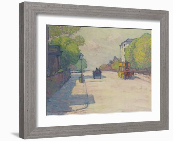 Adelaide Road in Sunlight, 1910-Robert Polhill Bevan-Framed Giclee Print