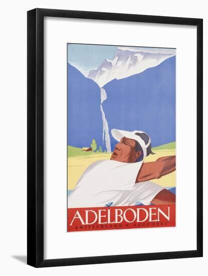 Adelboden, Circa 1940-null-Framed Giclee Print