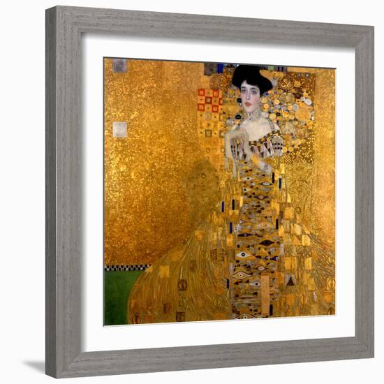 Adele Bloch-Bauer I, 1907-Gustav Klimt-Framed Premium Giclee Print