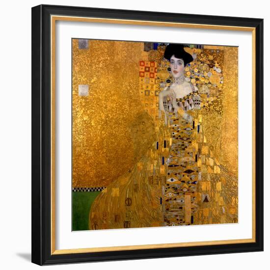 Adele Bloch-Bauer I, 1907-Gustav Klimt-Framed Premium Giclee Print