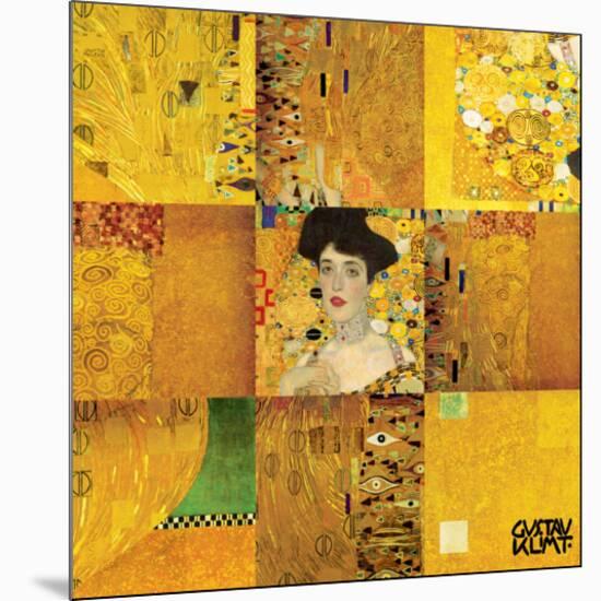 Adele Bloch Bauer-Gustav Klimt-Mounted Premium Giclee Print