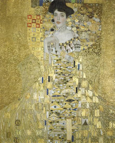 Adele Block Bauer-Gustav Klimt-Framed Textured Art