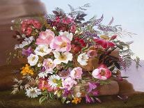 Still Life of Flowers in a Basket, 1852-Adelheid Dietrich-Mounted Giclee Print