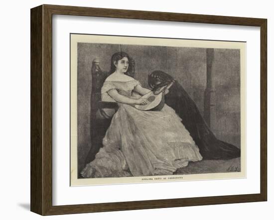 Adelina Patti as Desdemona-Sir James Dromgole Linton-Framed Giclee Print