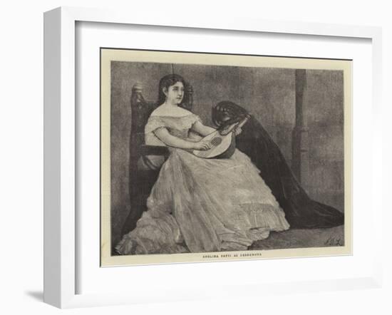 Adelina Patti as Desdemona-Sir James Dromgole Linton-Framed Giclee Print