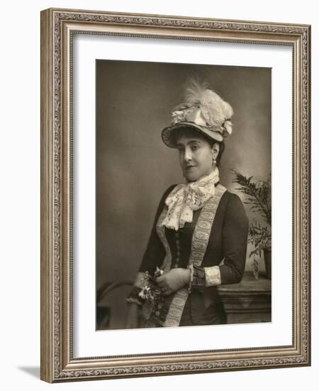 Adelina Patti, Italian Opera Diva, 1882-null-Framed Photographic Print