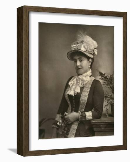 Adelina Patti, Italian Opera Diva, 1882-null-Framed Photographic Print