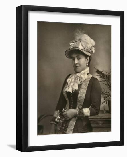 Adelina Patti, Italian Opera Diva, 1882-null-Framed Photographic Print